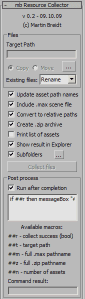 Interface of MB Resource Collector 0.2 